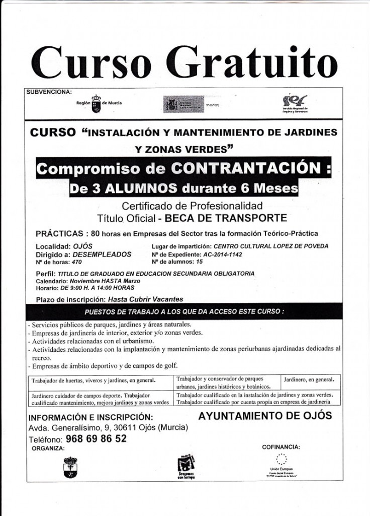 Curso instalación de jardines