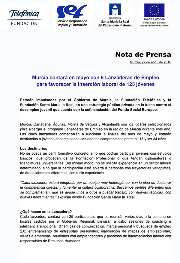 NP Anuncio Lanzaderas Murcia 2016-1