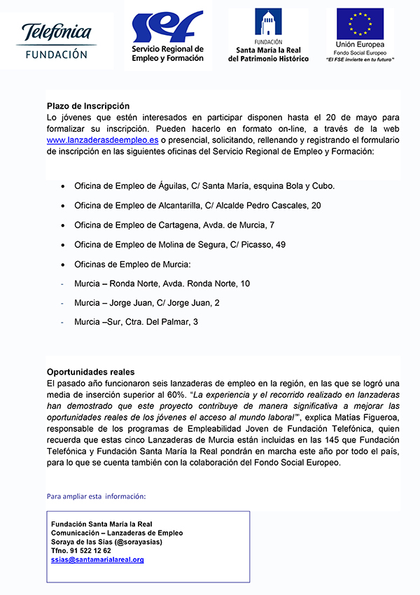 NP Anuncio Lanzaderas Murcia 2016