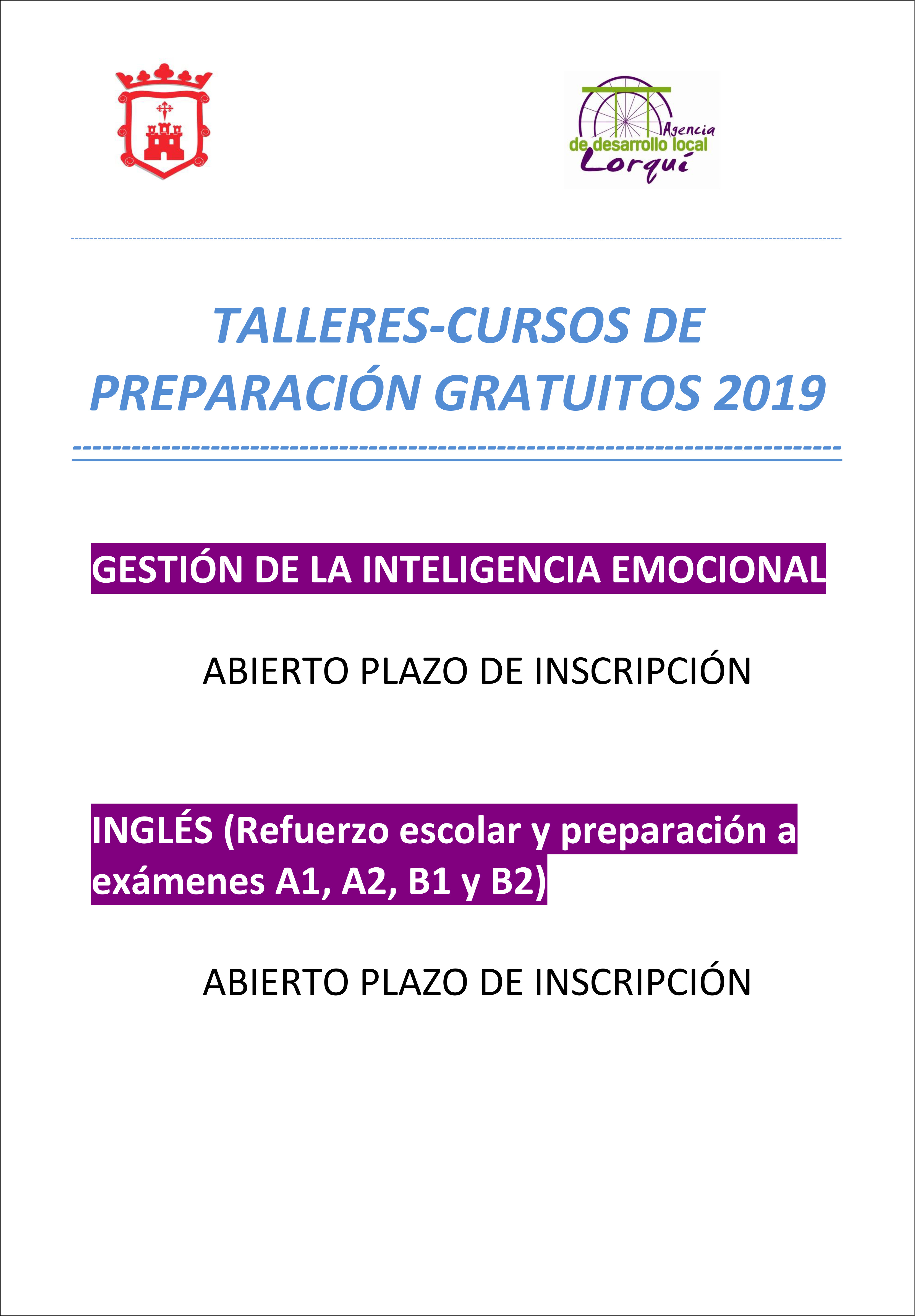 Cartel Cursos 2o trimestre 2019