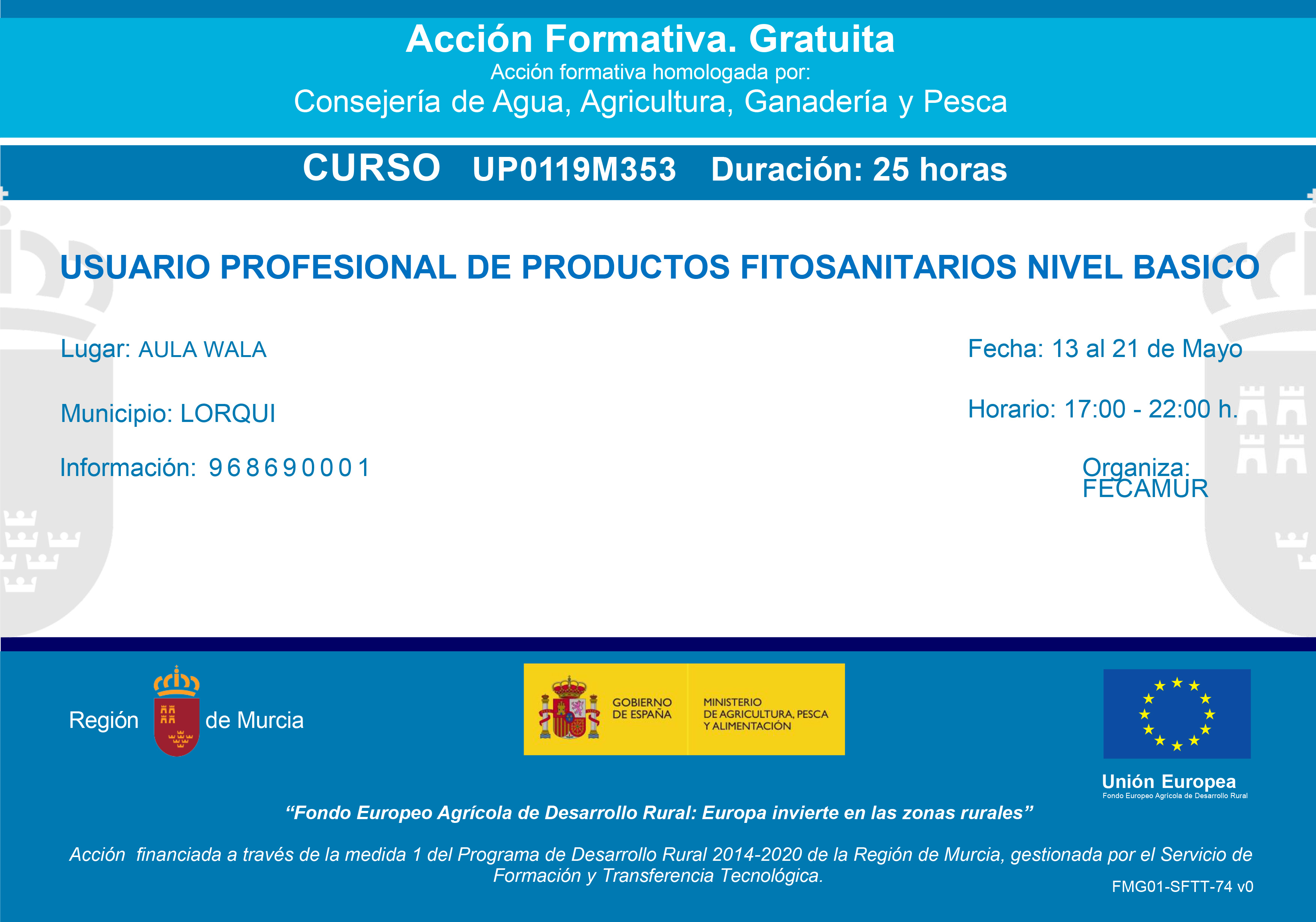 Cartel Fitosanitarios FECAMUR