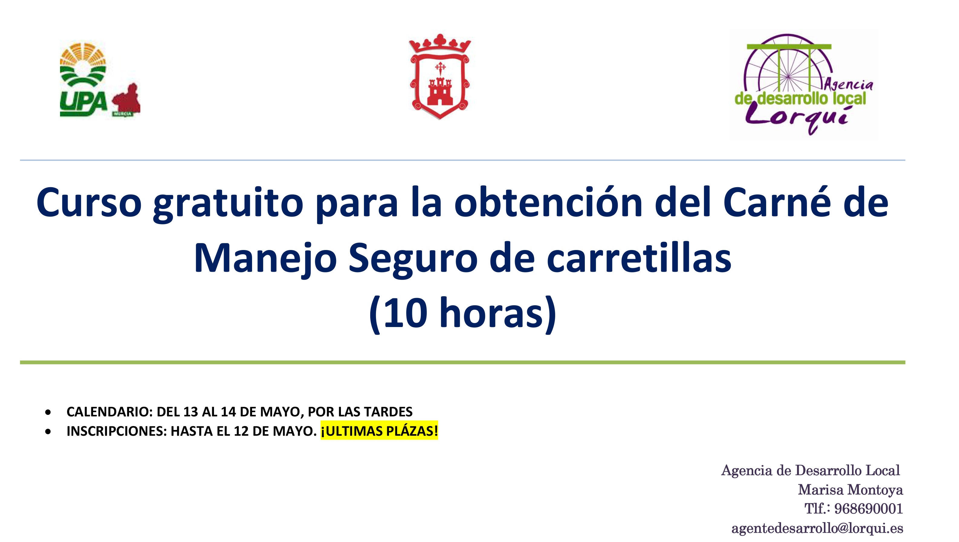 Cartel UPA carretillero