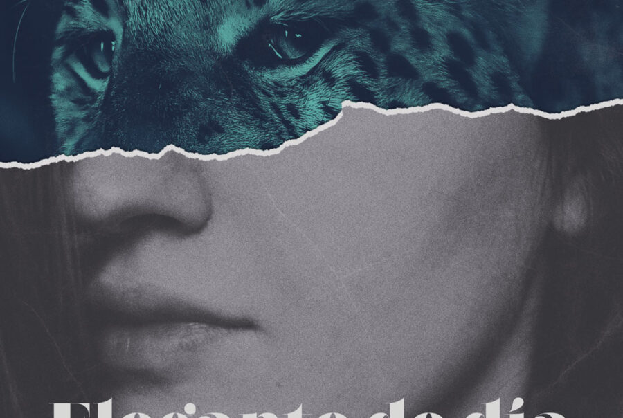 Lateral, imagen de una mujer con ojo de leopardo en estilo artístico.