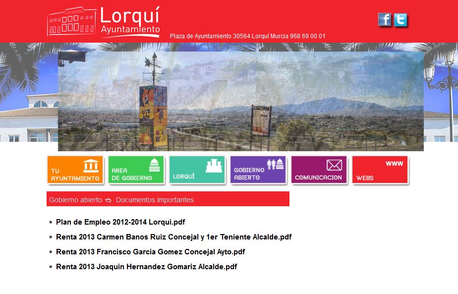 el alcalde y los concejales de lorqui hacen publica su declaracion de la renta en la web 60e802821df60