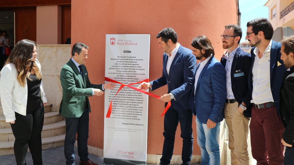 el poeta perez azaustre inaugura la ruta poetica de lorqui 60e7f867dffd0