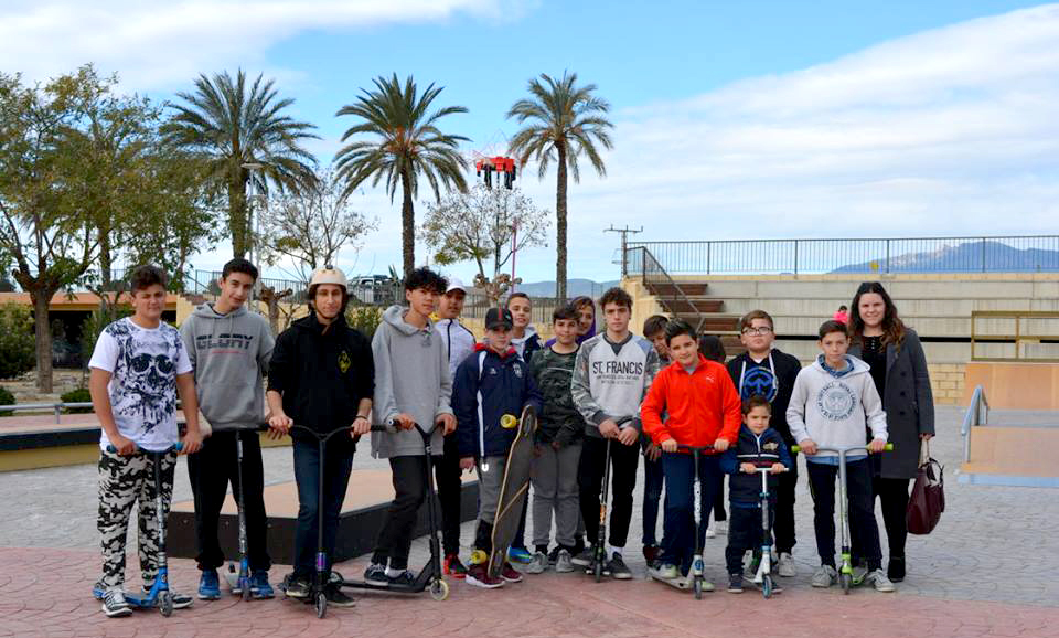 la nueva pista de sakte de lorqui se inaugura con una exhibicion de profesionales de este deporte 60e7f93b1376f