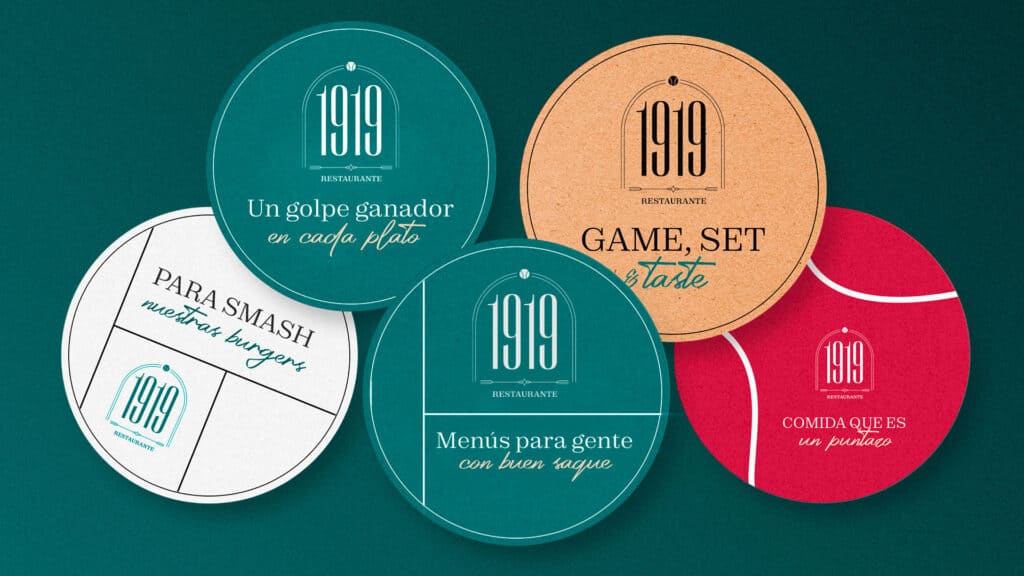 Restaurante 1919 | Branding y web Logo de Restaurante 1919 con diseño moderno y elegante para branding y web.