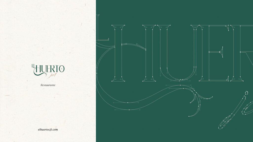 Lateral branding El Huerto JC1 Imagen de la marca Lateral en el proyecto El Huerto JC1.